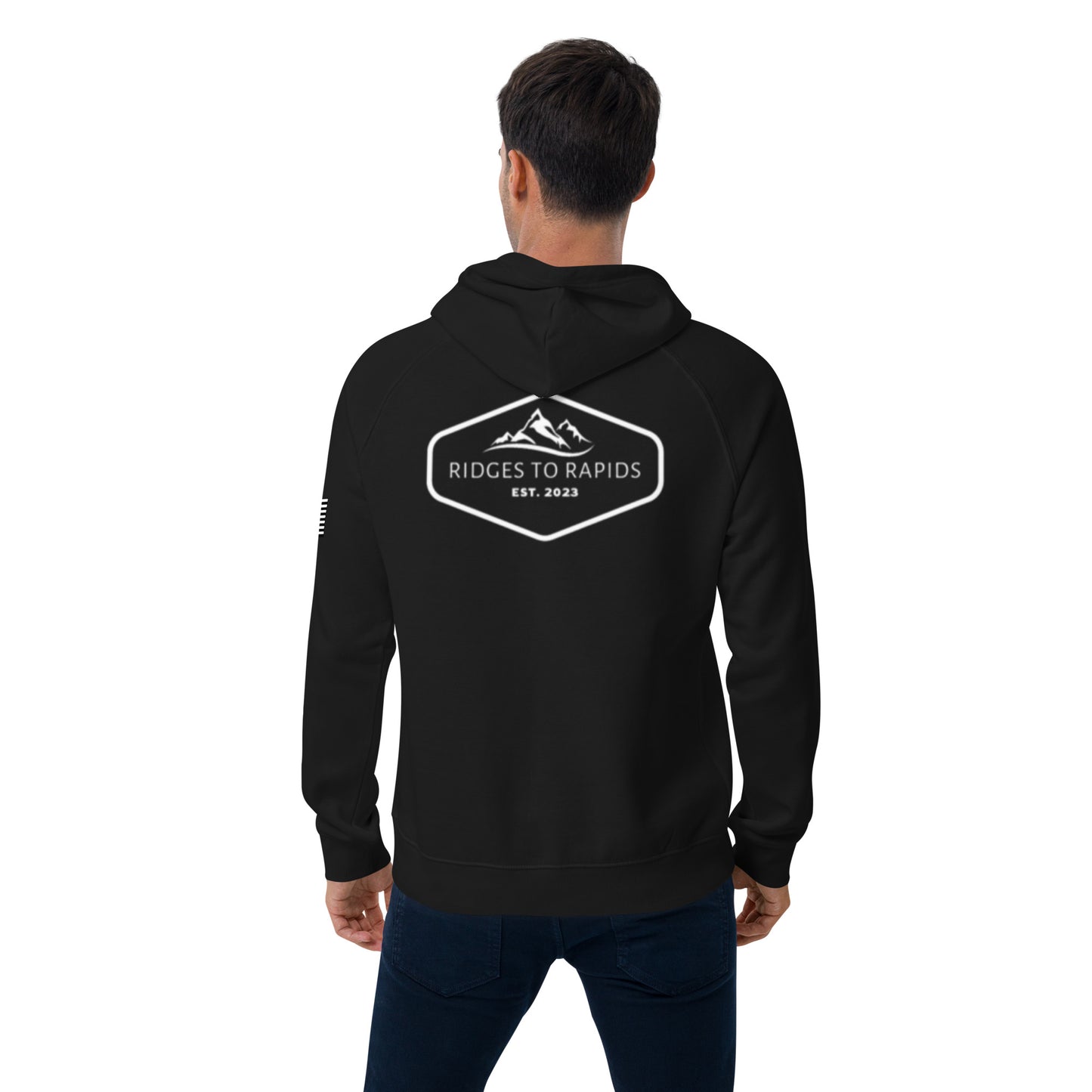 Ridges to Rapids flagship hoodie